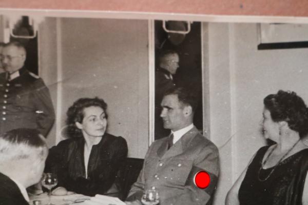old photo - Rudolf Hess, Ernst Röhm as a guest at a banquet